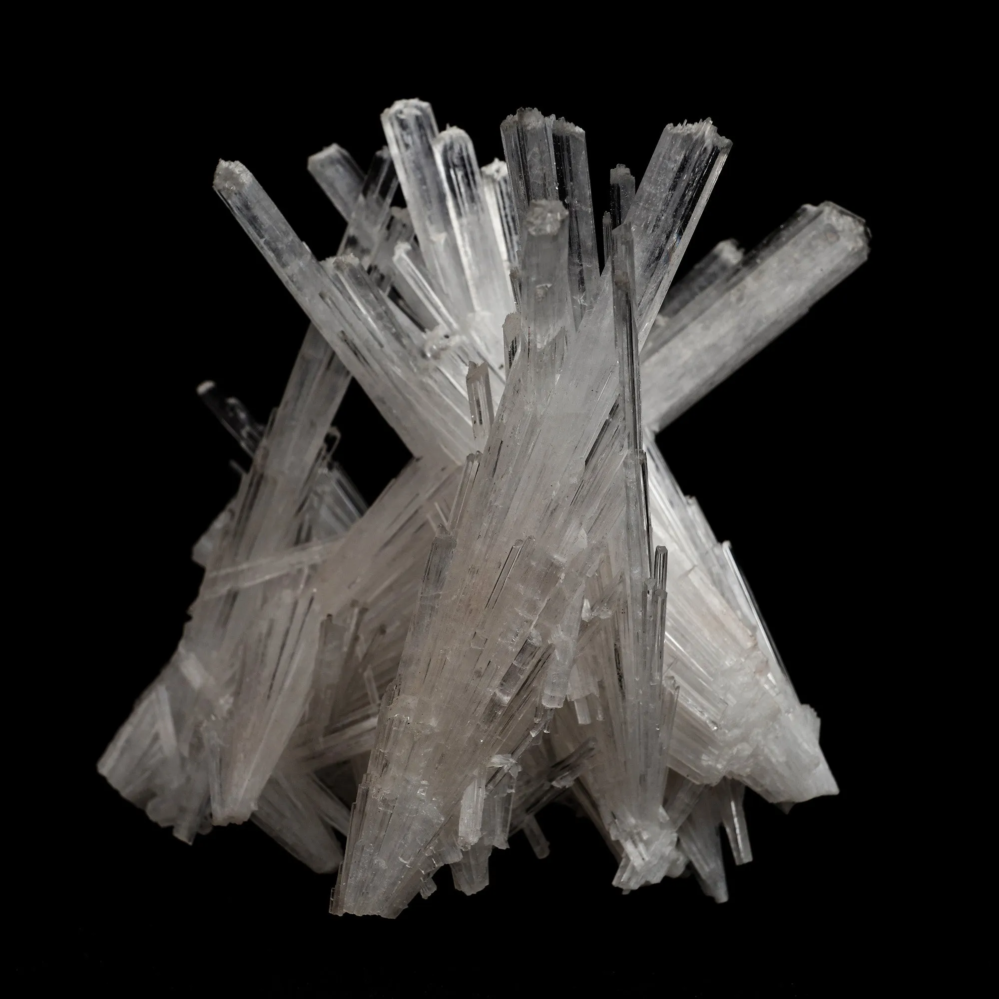 Scolecite Sprays Intergrown Natural Mineral Specimen - image 3