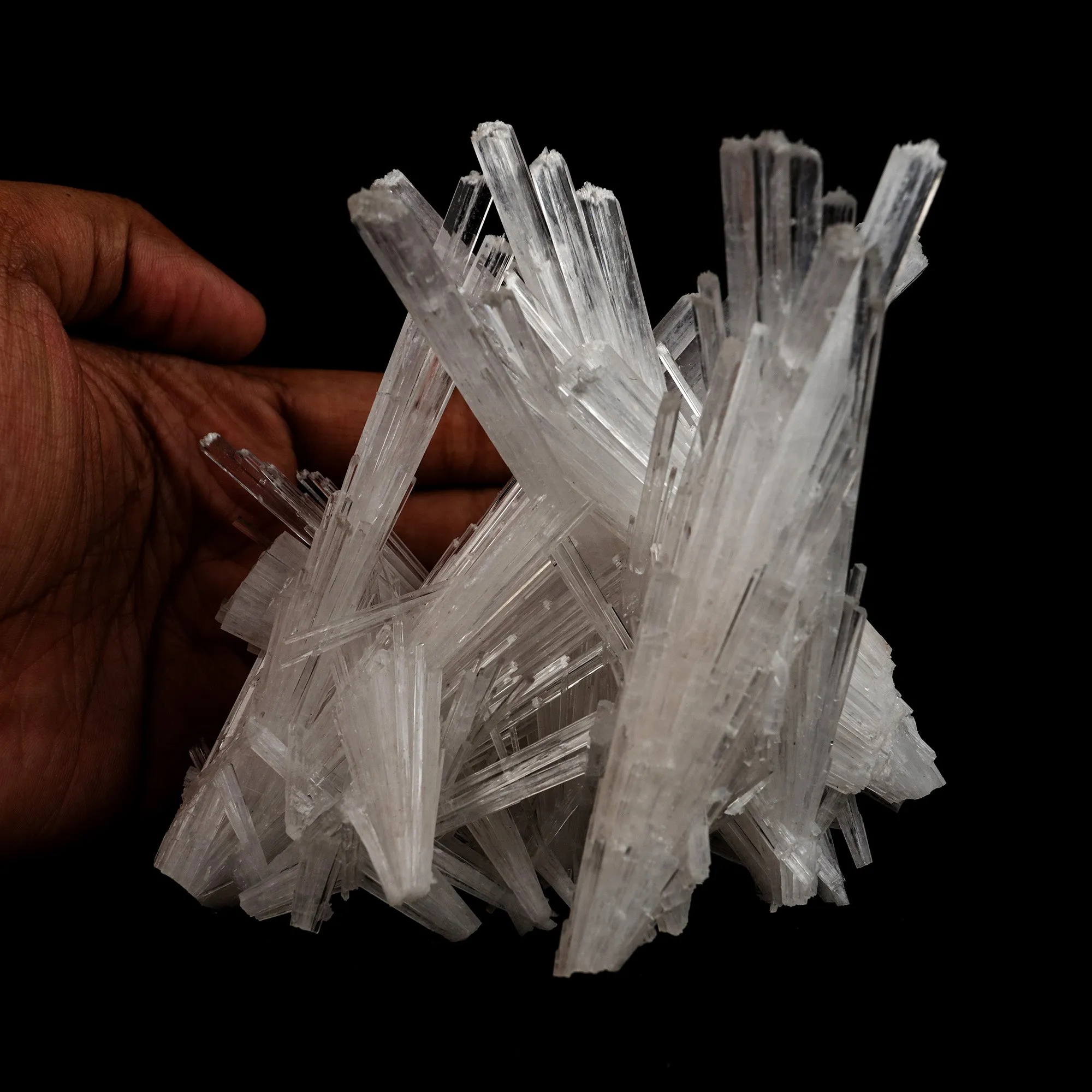 Scolecite Sprays Intergrown Natural Mineral Specimen - image 5