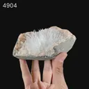 Scolecite Sprays On Heulandite With Stilbite Geode Natural Mineral Specimen - image 8