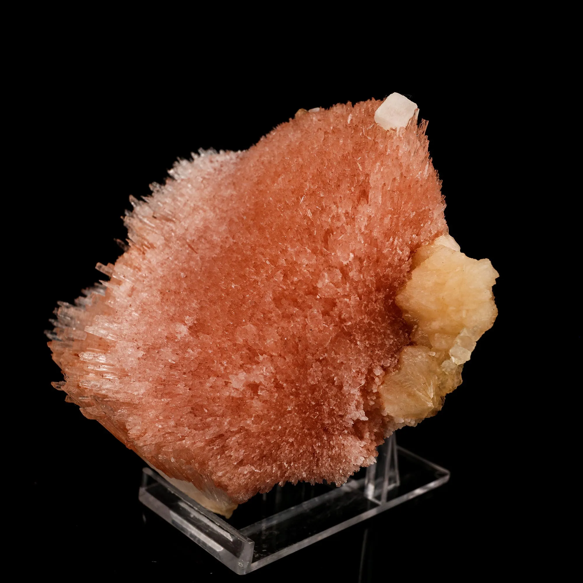 Scolecite Sprays Pink Rare found Natural Mineral Specimen - image 2