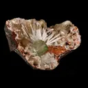 Scolecite Sprays With Apophyllite Green and Stilbite inside Heulandite Geode Natural Mineral Specimen - image 3