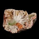 Scolecite Sprays With Apophyllite Green and Stilbite inside Heulandite Geode Natural Mineral Specimen - image 2