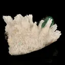 Scolecite Sprays with green Apophyllite cube Free Standing Natural Mineral Specimen - image 2