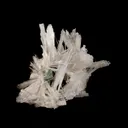 Scolecite Sprays with green Apophyllite cube Natural Mineral Specimen - image 5