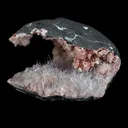 Scolecite Sprays with Stilbite Inside Heulandite Geode Natural Mineral Specimen - image 3