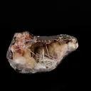 Scolecite Sprays with stilbite Inside Heulandite Geode Natural Mineral Specimen - image 2