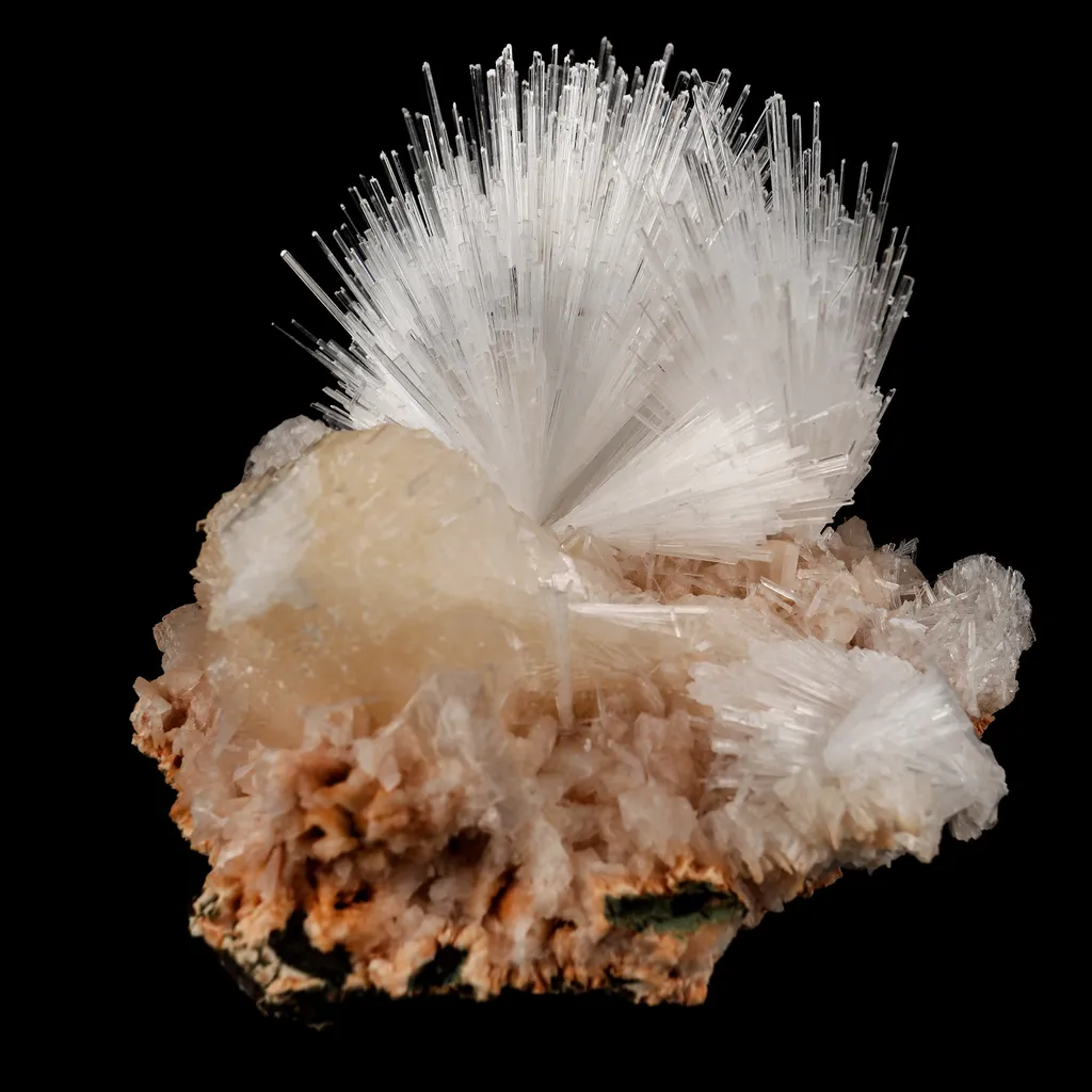Scolecite Sprays with Stilbite Natural Mineral Specimen - image 2