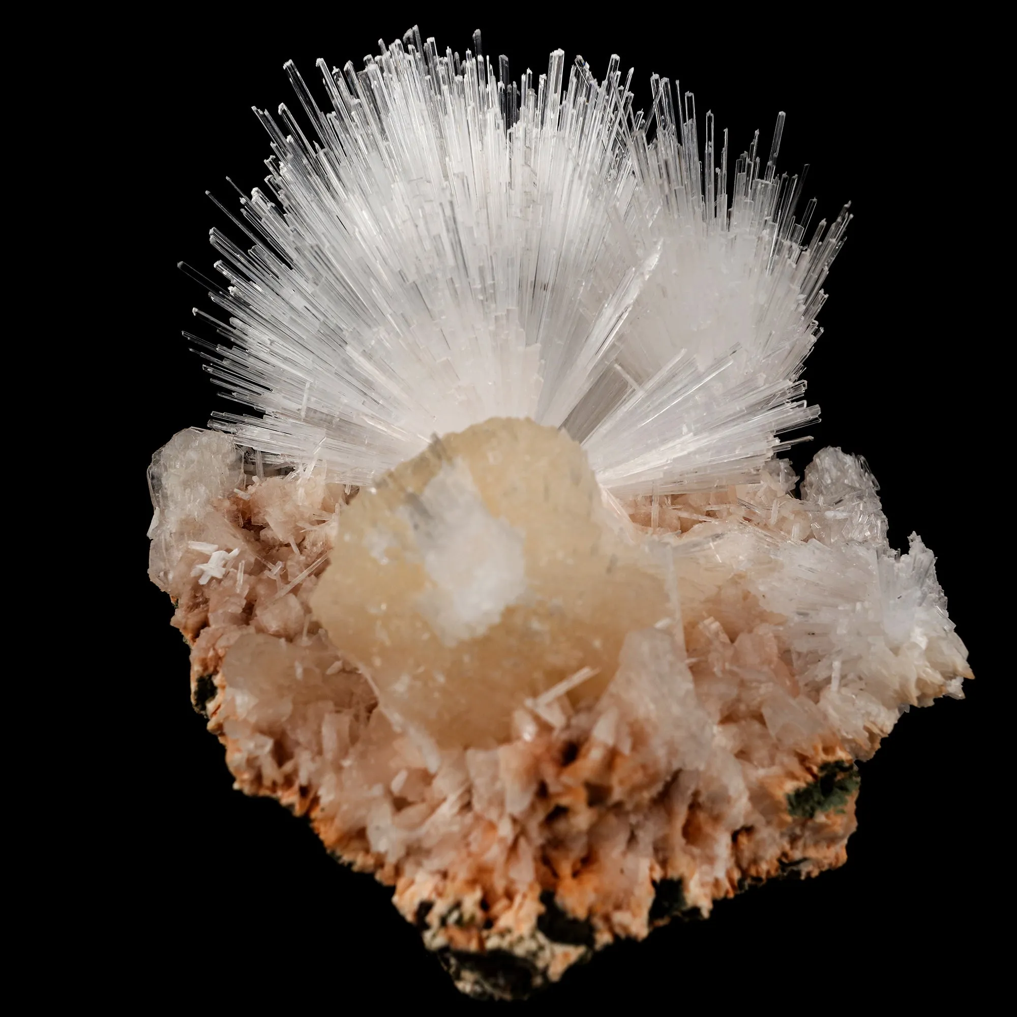 Scolecite Sprays with Stilbite Natural Mineral Specimen - image 3