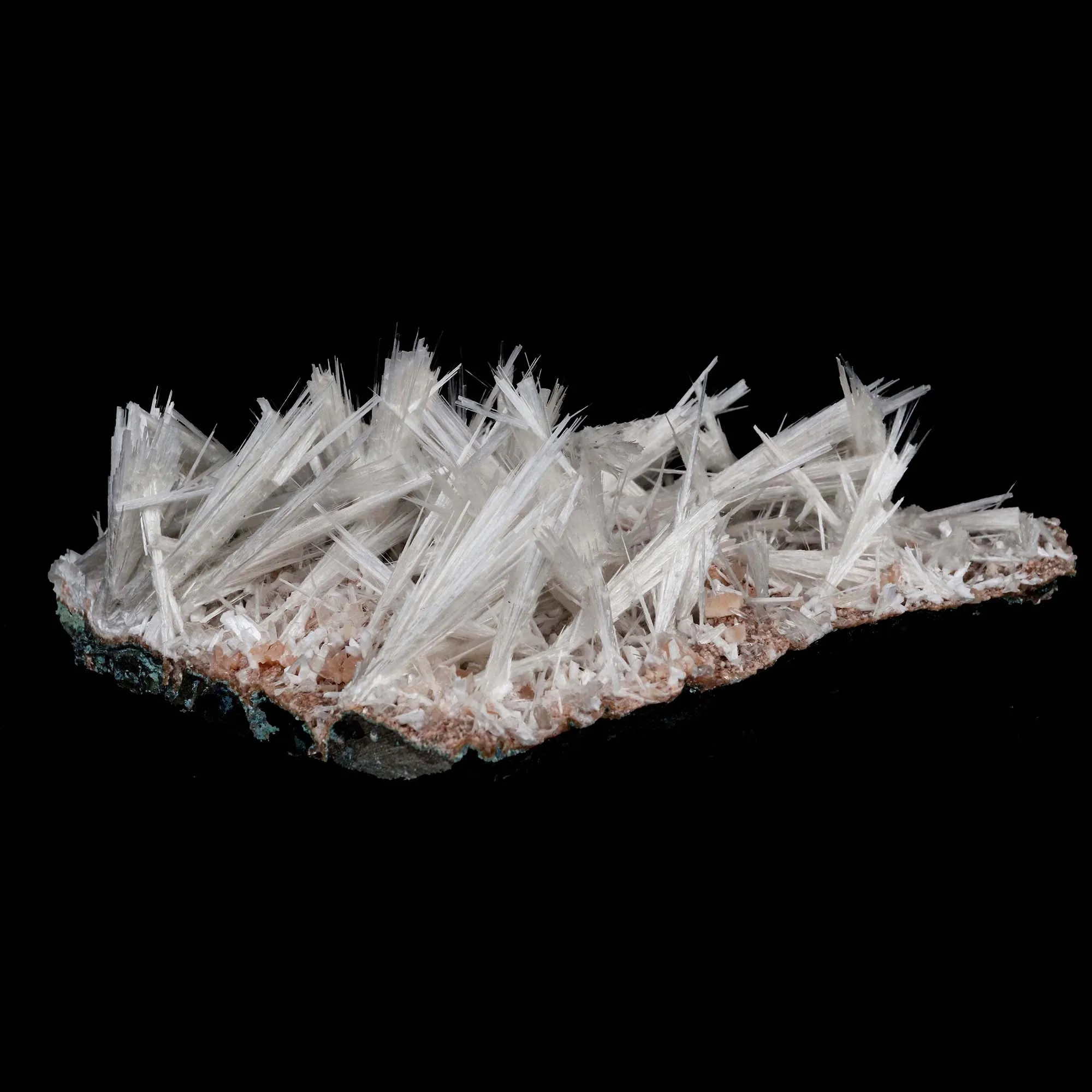 Scolecite Sprays with Stilbite on Heulandite Natural Mineral Specimen - image 4