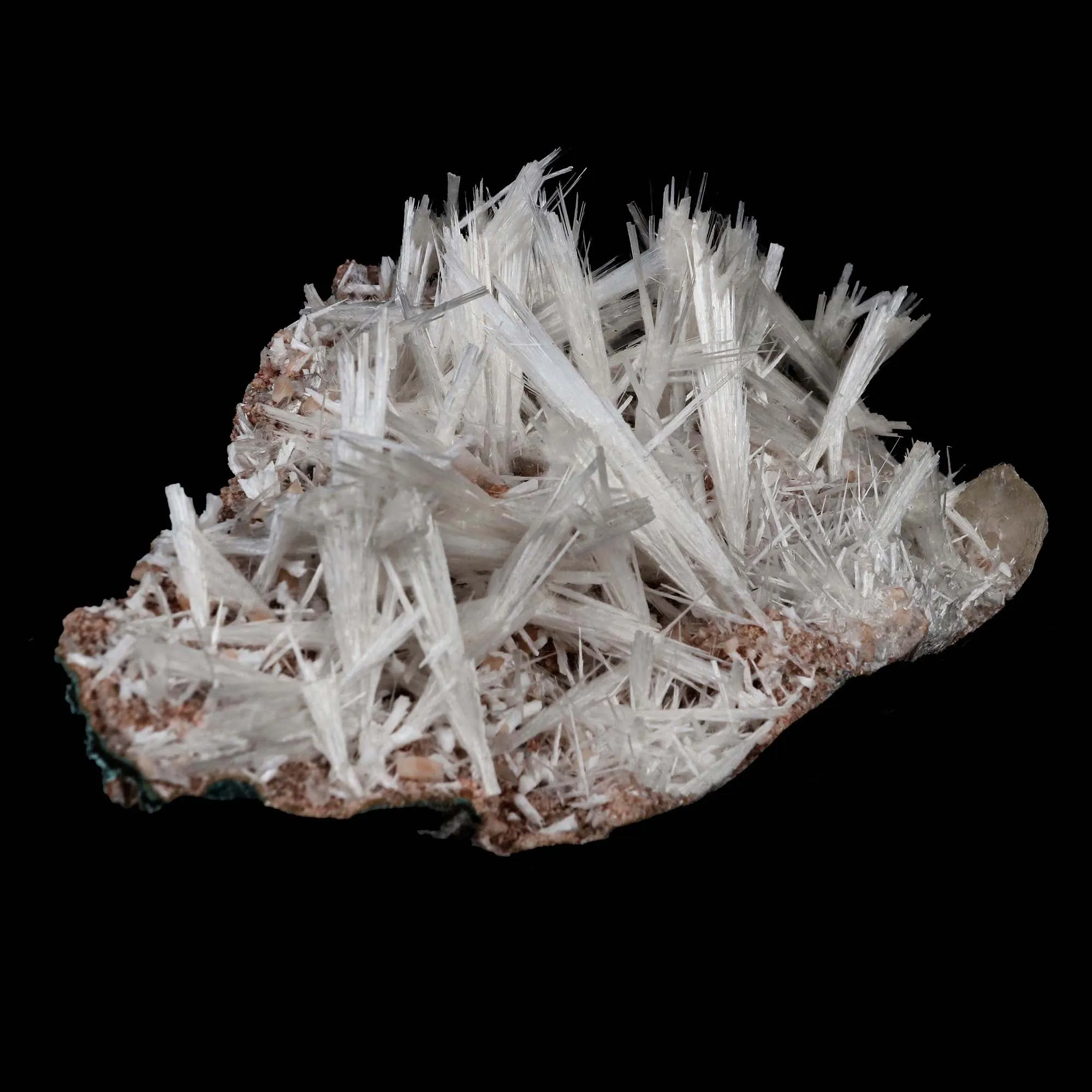 Scolecite Sprays with Stilbite on Heulandite Natural Mineral Specimen - image 2