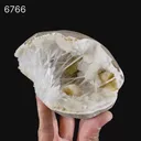 Scolecite with Heulandite in Geode Natural Mineral Specimen - image 5