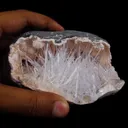 Scolecite with Heulandite in Geode Natural Mineral Specimen - image 4