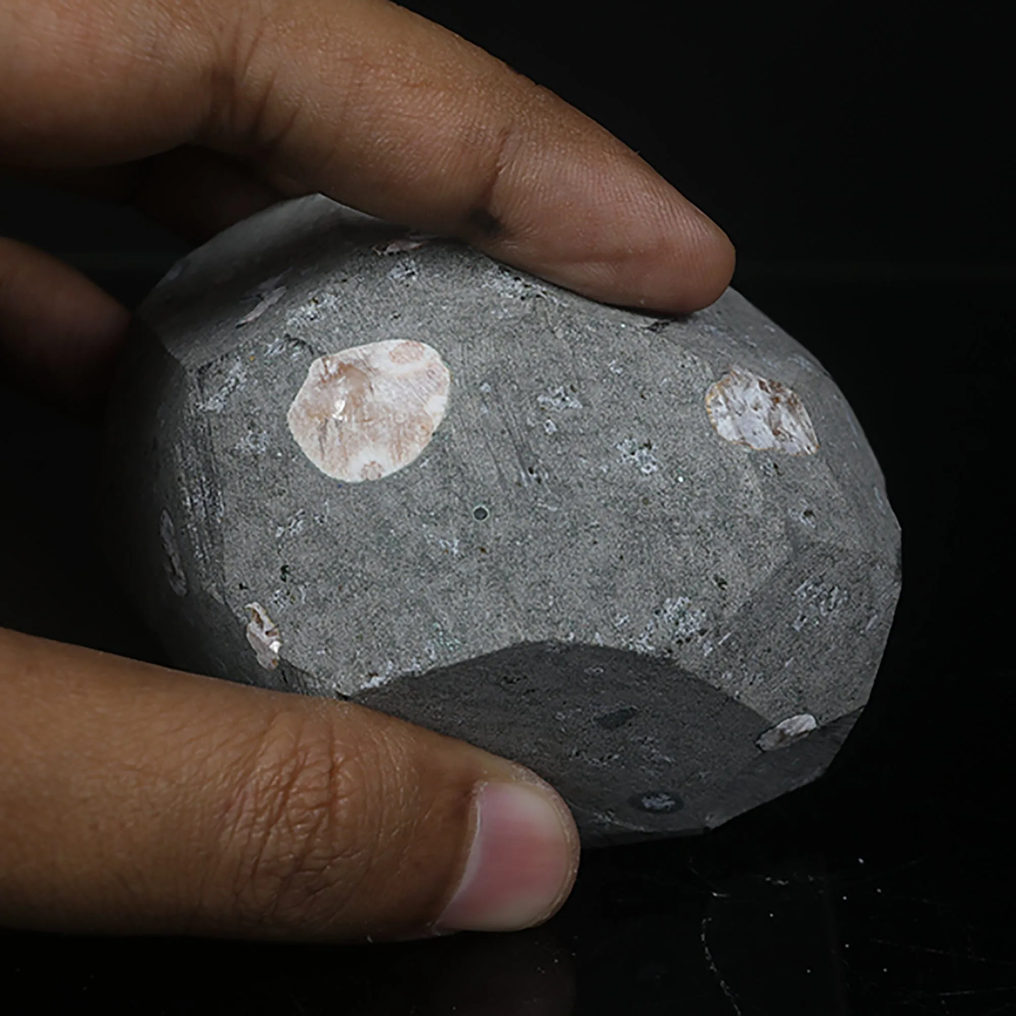 Scolecite with Laumontite in Heulandite Geode Natural Mineral Specimen - image 6