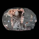Scolecite With Stilbite Inside Heulandite Geode Natural Mineral Specimen - image 1