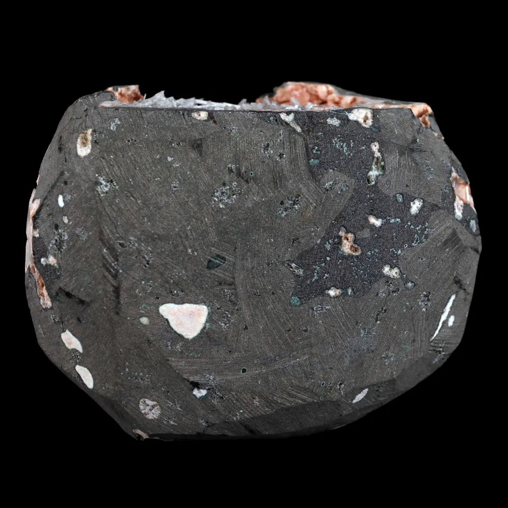 Scolecite With Stilbite Inside Heulandite Geode Natural Mineral Specimen - image 6