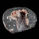 Scolecite With Stilbite Inside Heulandite Geode Natural Mineral Specimen - image 2