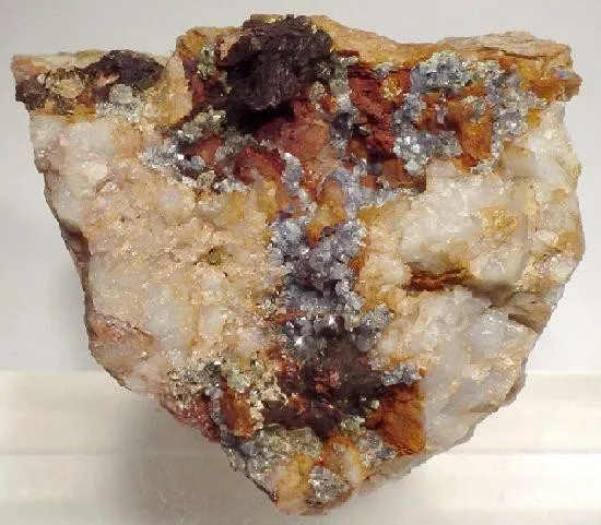 Scorodite, Goethite, Quartz image
