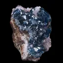 Scorodite on Calcite (1968 pocket) - image 3