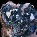 Scorodite on Calcite (1968 pocket) - image 1