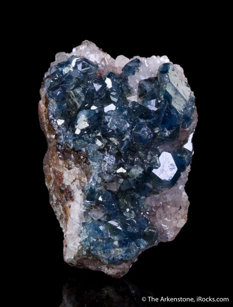 Scorodite on Calcite (1968 pocket) - image 5