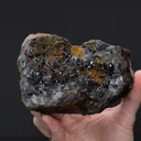 Scorodite with Karibibite on Lollingite - image 2