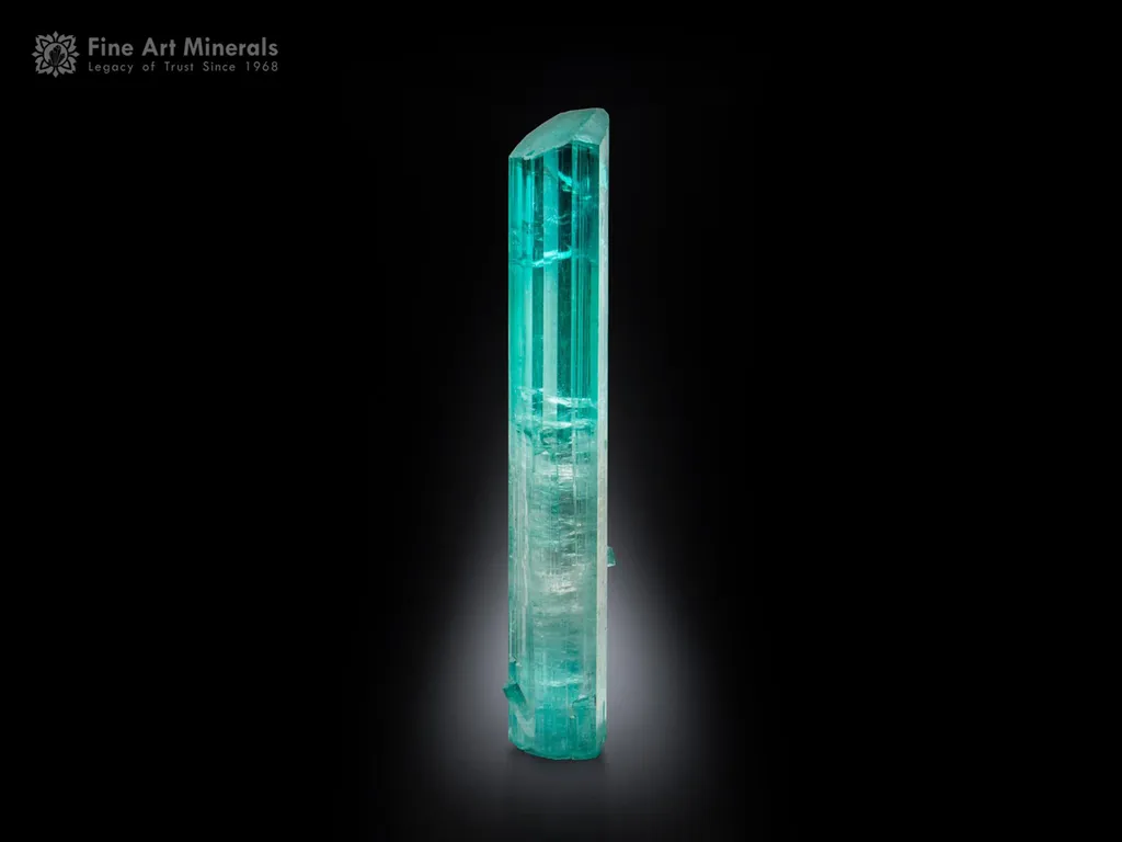 Sea Foam Tourmaline Crystal from Afghanistan image