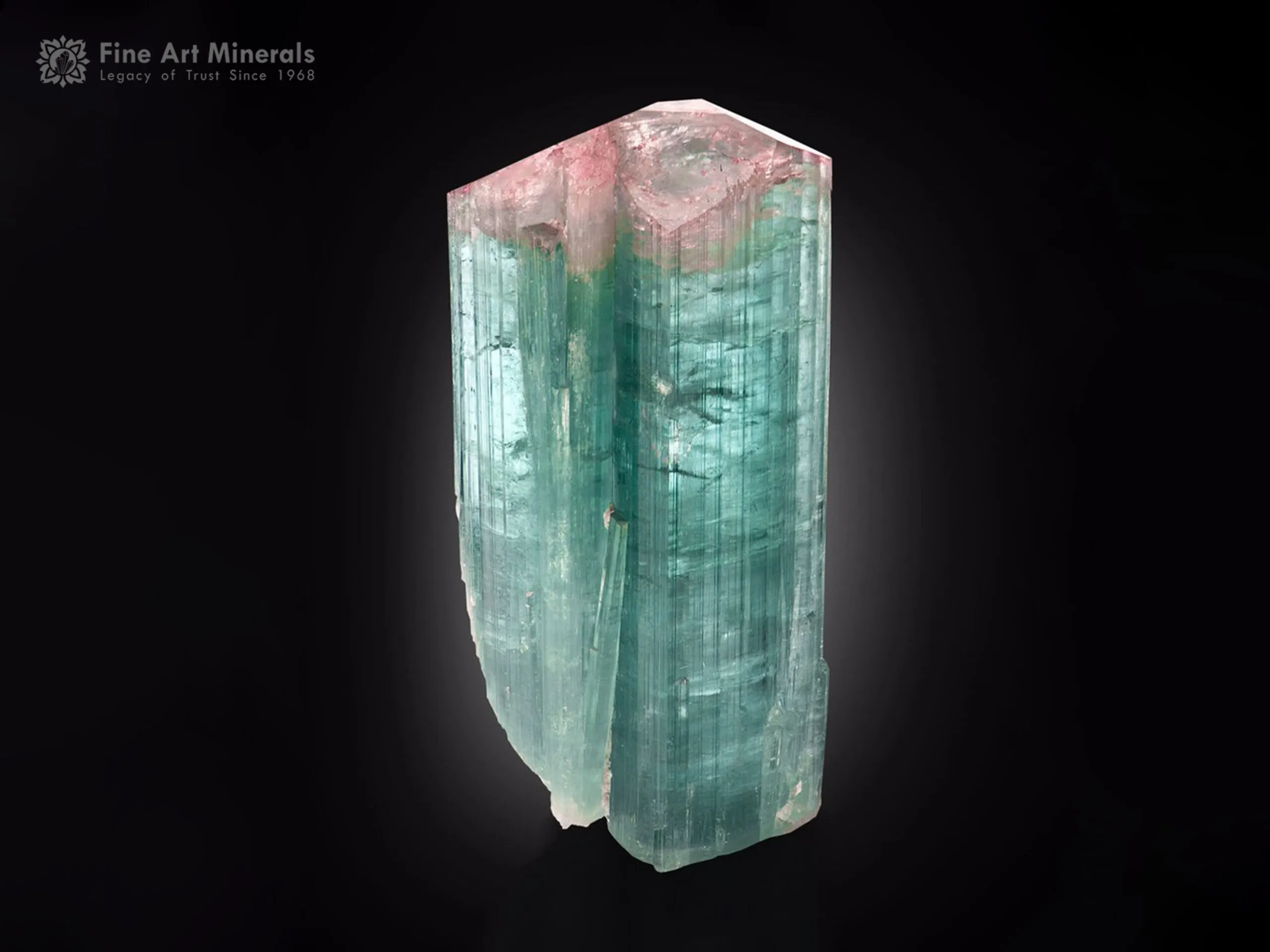 Seafoam twin Tourmaline Crystal from Afghanistan - image 1