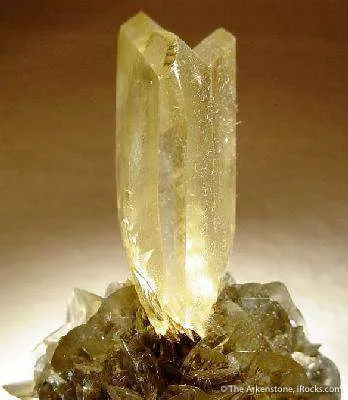 Selenite Twin on Selenite (Floater) - image 3