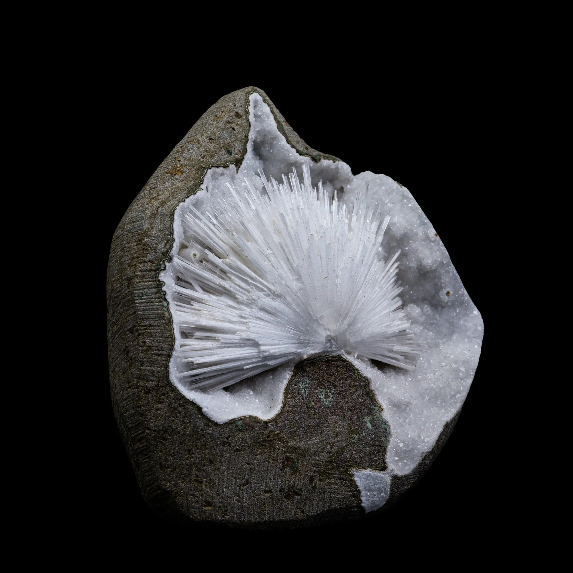 Selfstanding Scolecite Spray Geode With MM Quartz Natural Mineral Specimen - image 2