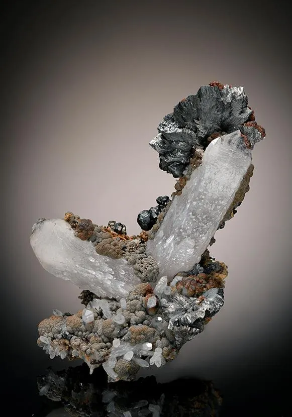 SEMSEYITE on QUARTZ - image 1