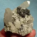Semseyite, Quartz - image 1