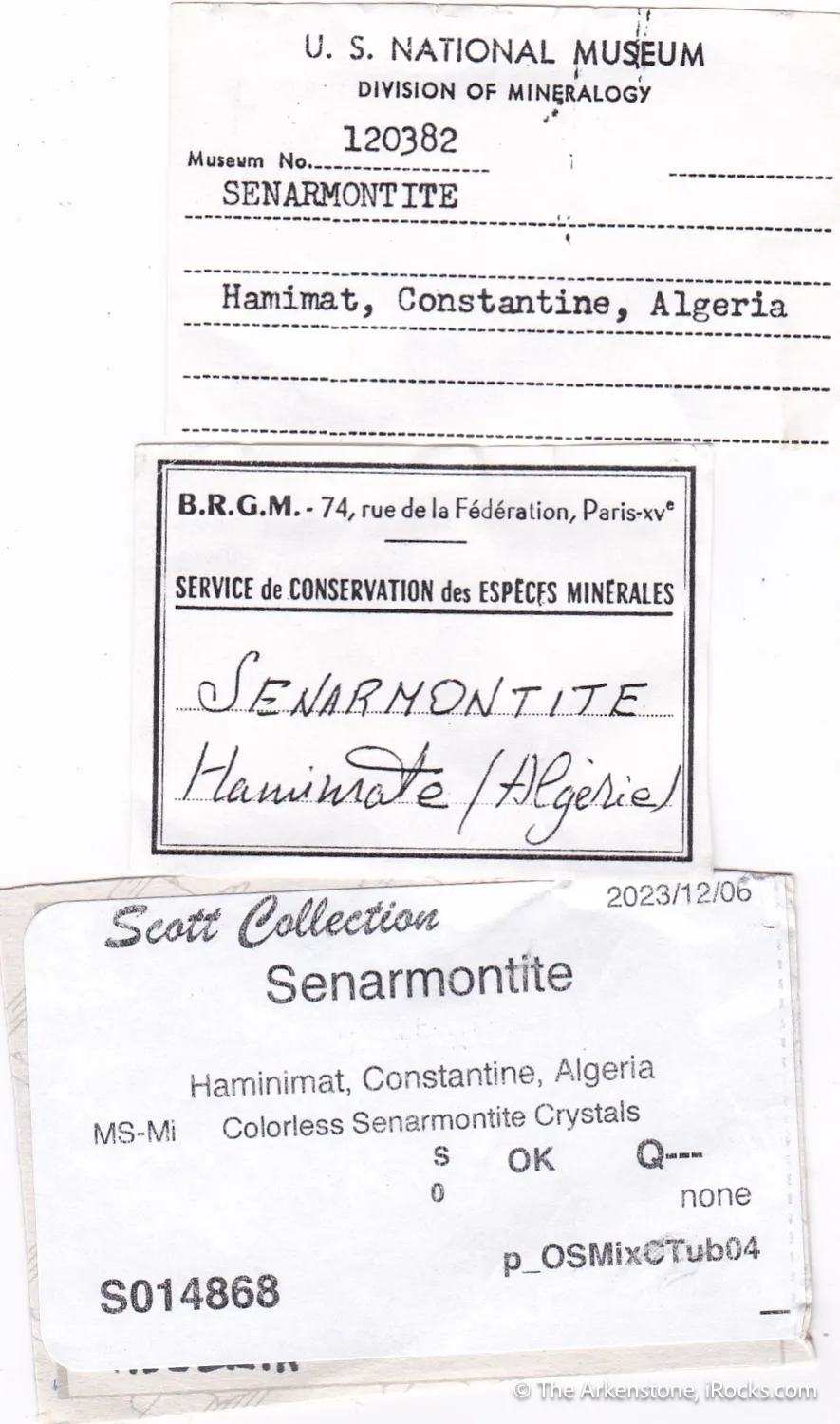 Senarmontite (circa late 1800s) - image 5