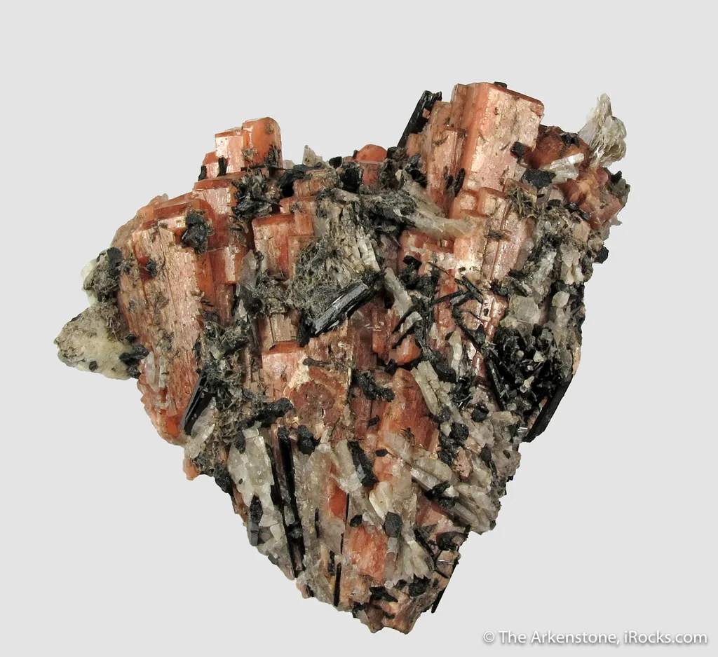 Serandite with Aegerine, Feldspar, and Muscovite - image 2