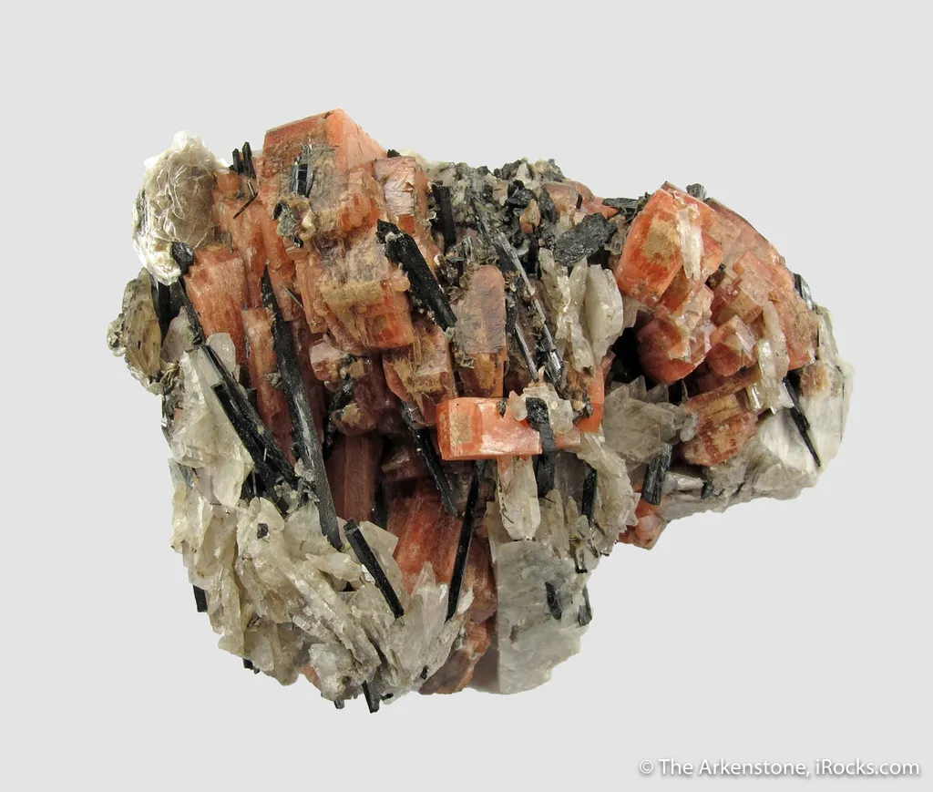 Serandite with Aegerine, Feldspar, and Muscovite - image 3