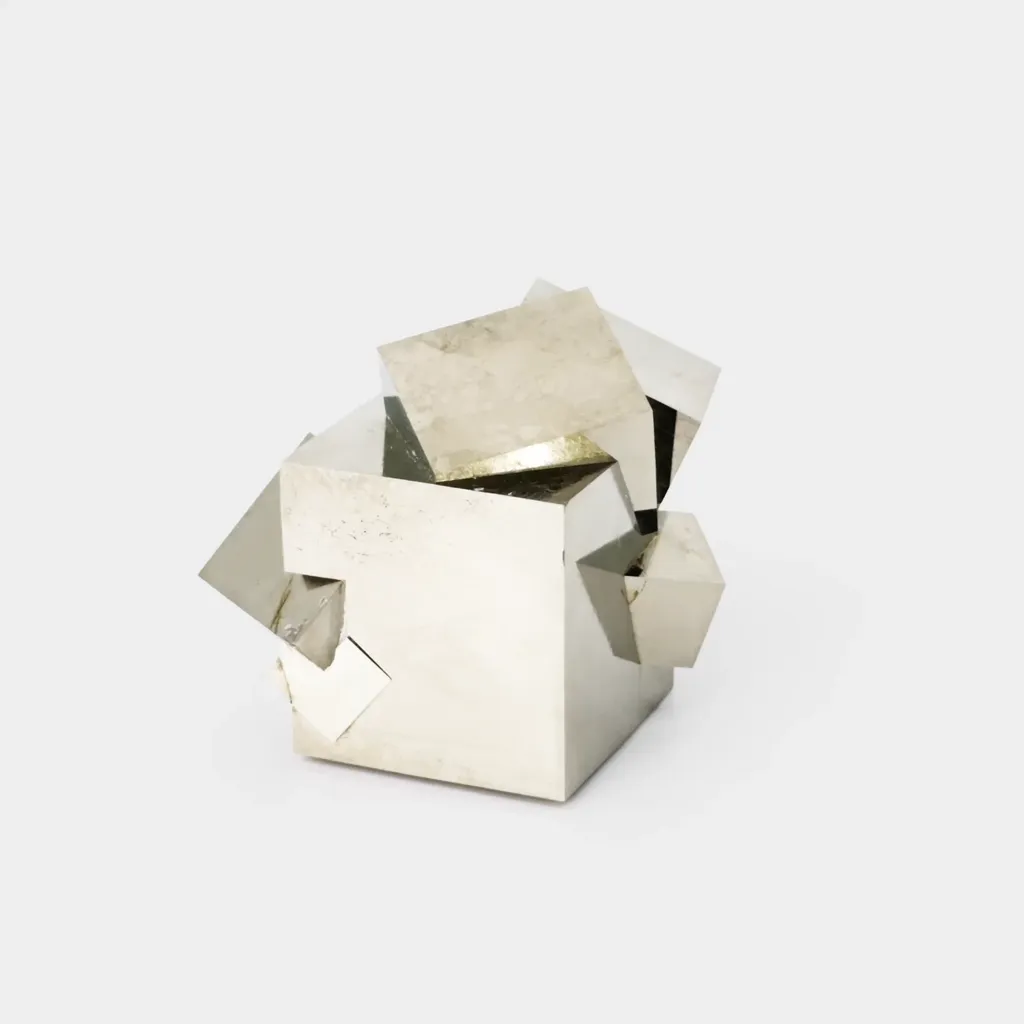 Sextuplet Pyrite Cubes no matrix image