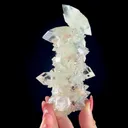 Sharp Terminated Apophyllite with Stilbite Cluster – Natural Zeolite Crystal Specimen | Clear Apophyllite Points, Collector Mineral Display - image 1
