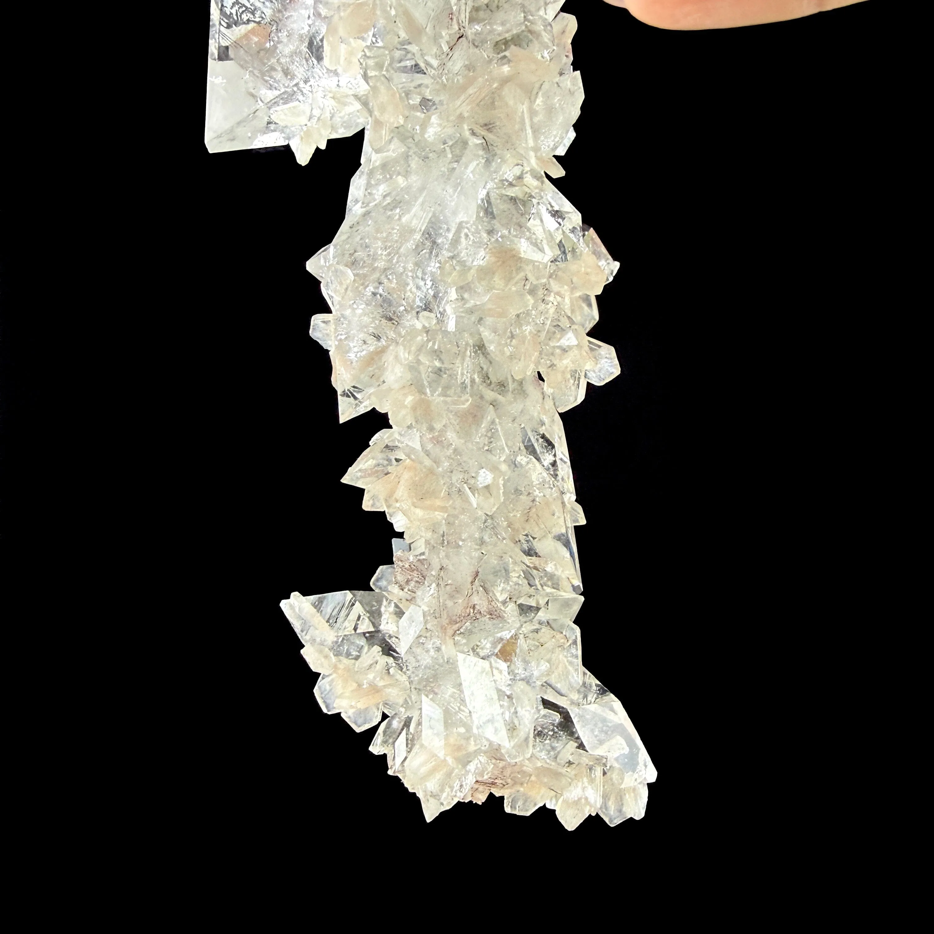 Sharp Terminated Apophyllite with Stilbite Cluster – Natural Zeolite Crystal Specimen | Clear Apophyllite Points, Collector Mineral Display - image 9