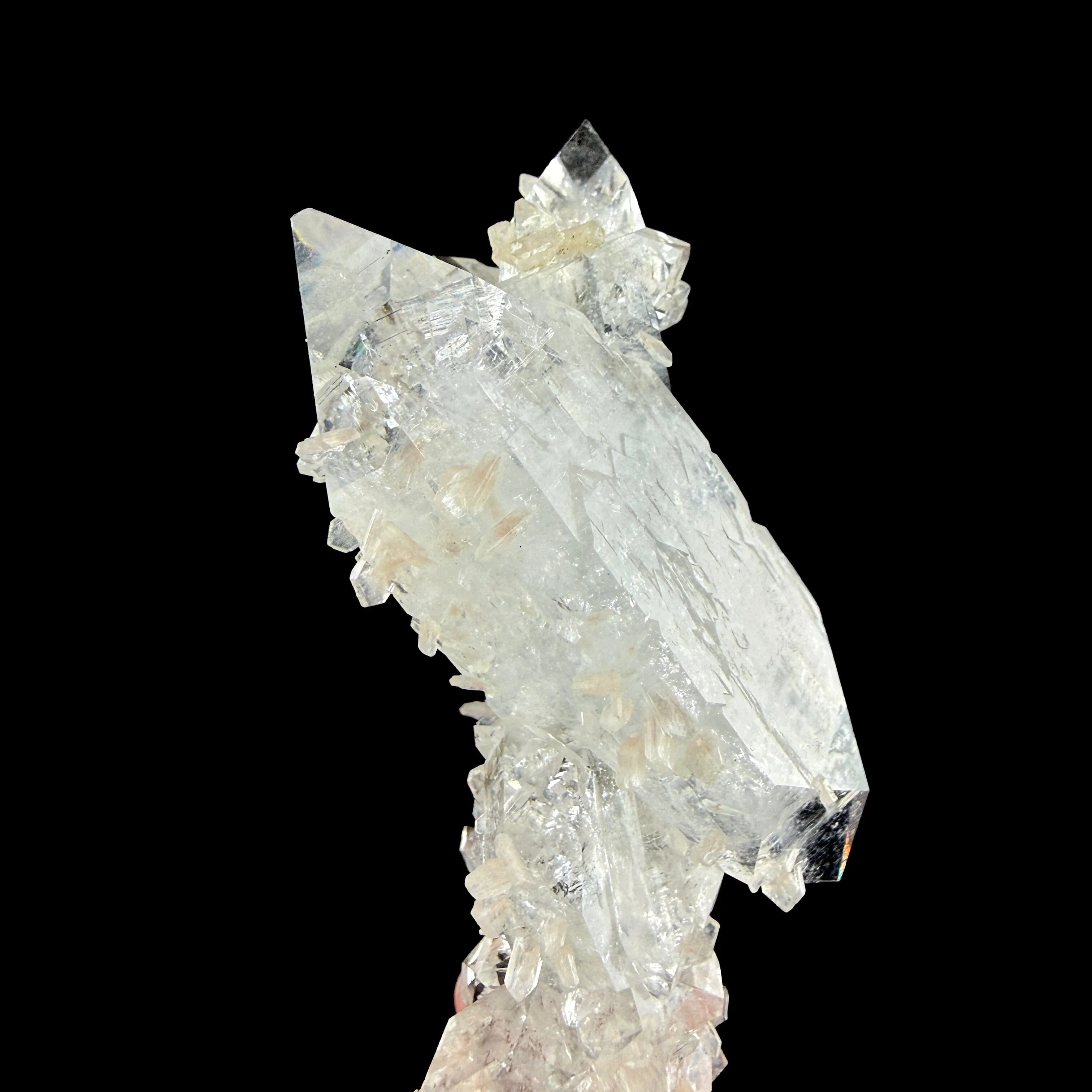 Sharp Terminated Apophyllite with Stilbite Cluster – Natural Zeolite Crystal Specimen | Clear Apophyllite Points, Collector Mineral Display - image 5