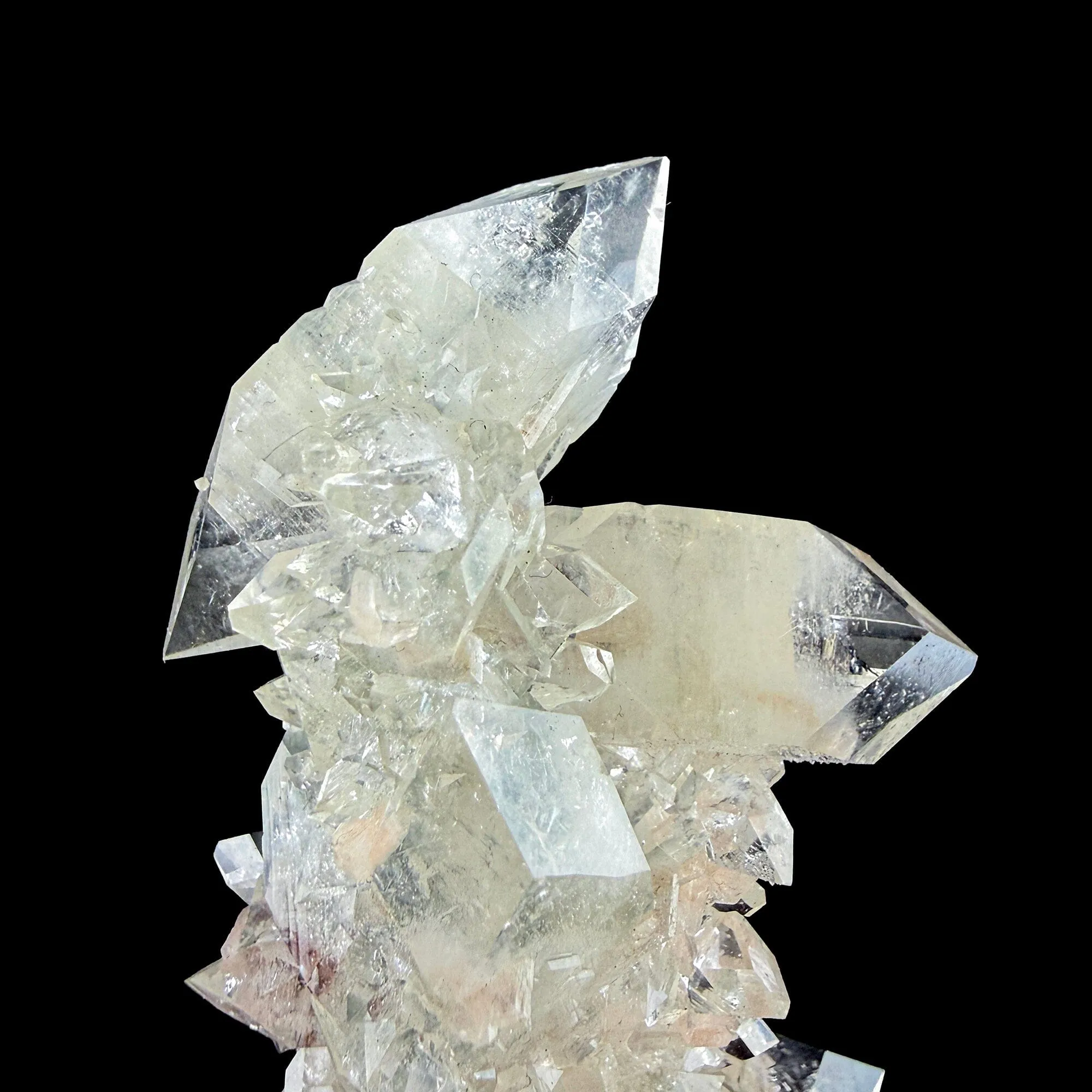 Sharp Terminated Apophyllite with Stilbite Cluster – Natural Zeolite Crystal Specimen | Clear Apophyllite Points, Collector Mineral Display - image 6