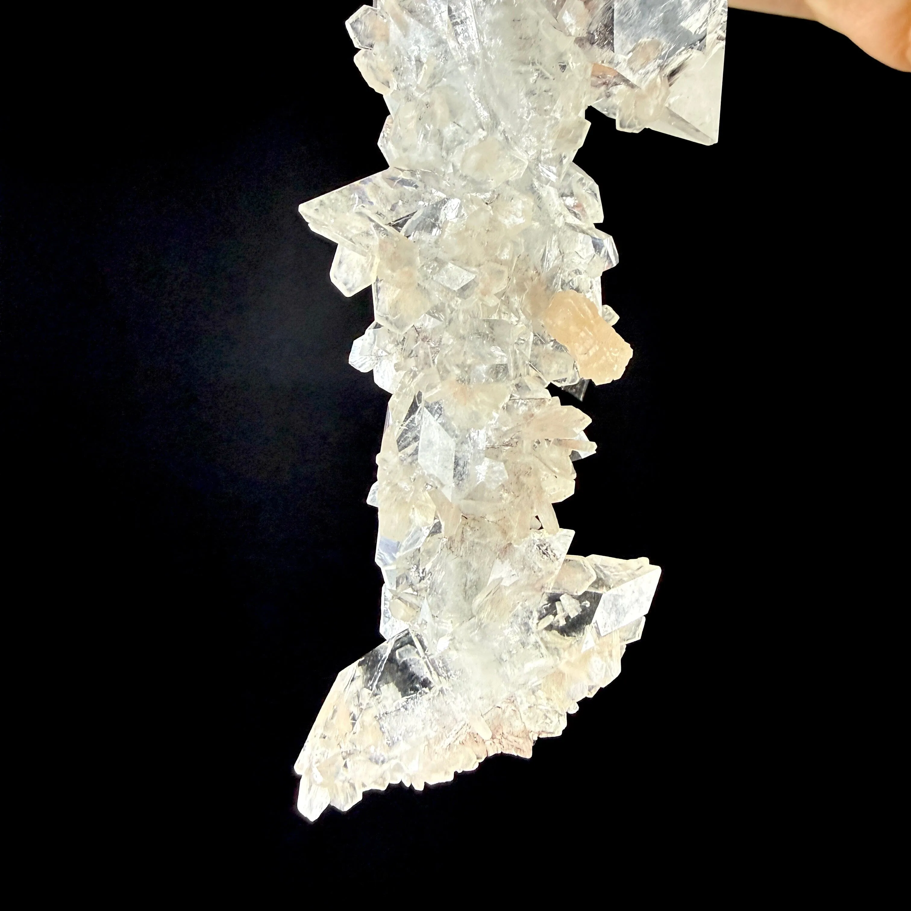 Sharp Terminated Apophyllite with Stilbite Cluster – Natural Zeolite Crystal Specimen | Clear Apophyllite Points, Collector Mineral Display - image 8