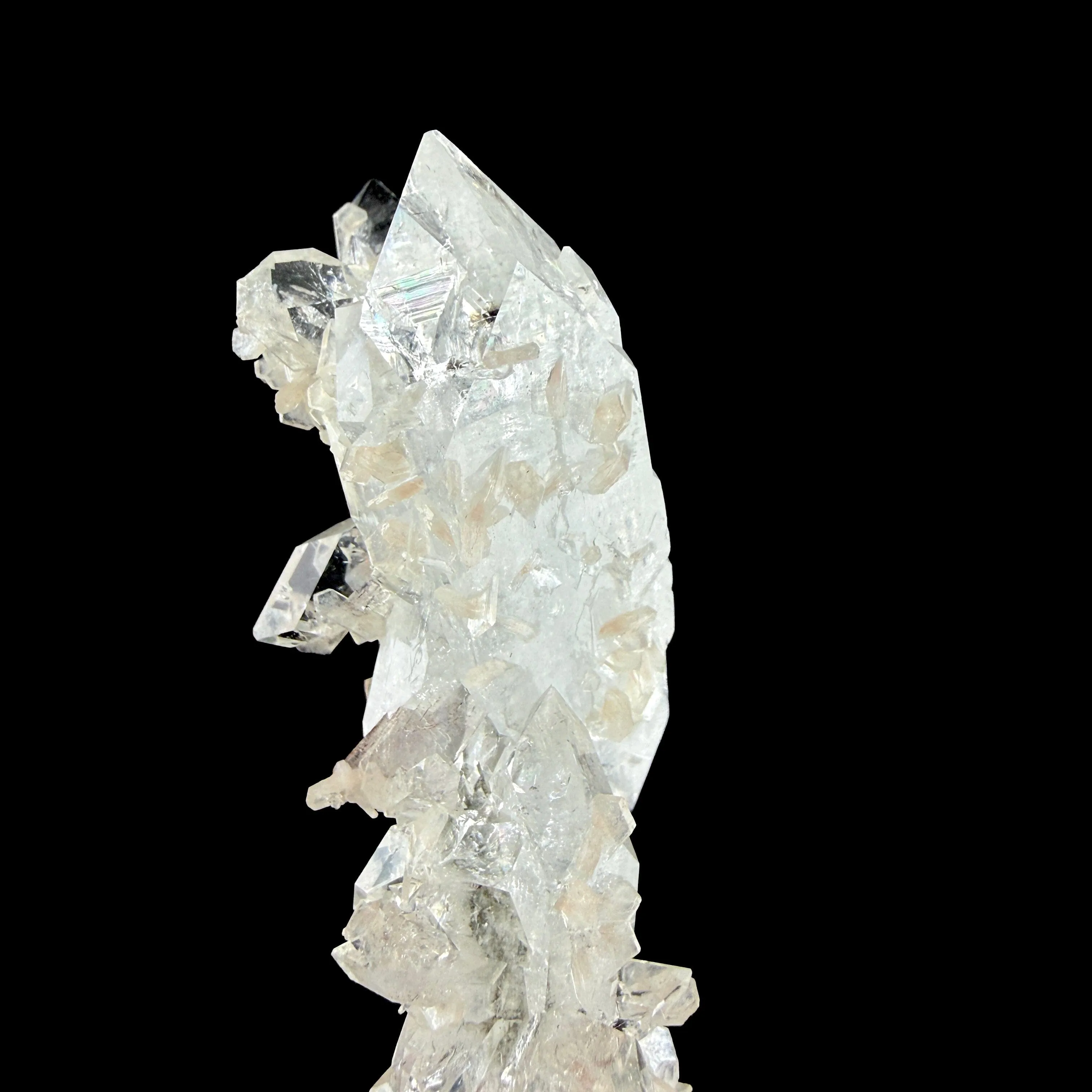 Sharp Terminated Apophyllite with Stilbite Cluster – Natural Zeolite Crystal Specimen | Clear Apophyllite Points, Collector Mineral Display - image 10