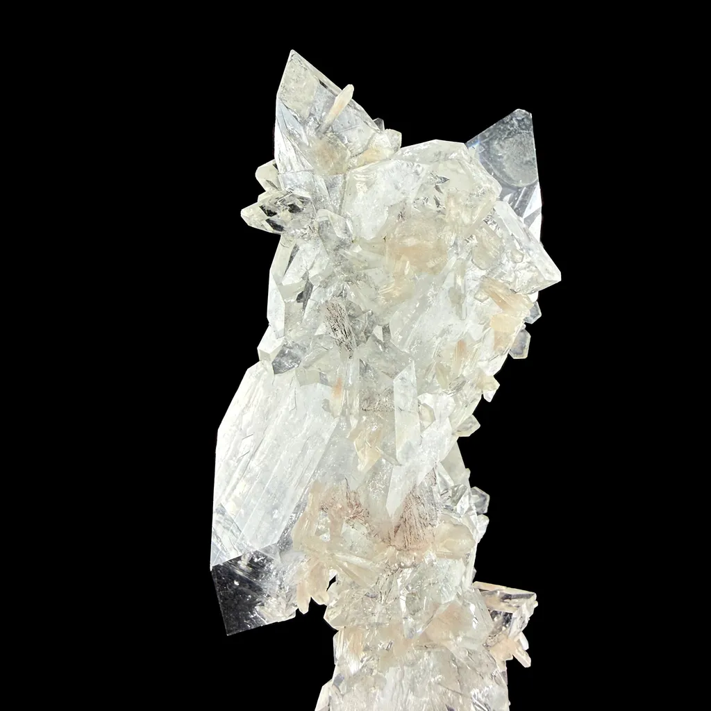 Sharp Terminated Apophyllite with Stilbite Cluster – Natural Zeolite Crystal Specimen | Clear Apophyllite Points, Collector Mineral Display - image 5