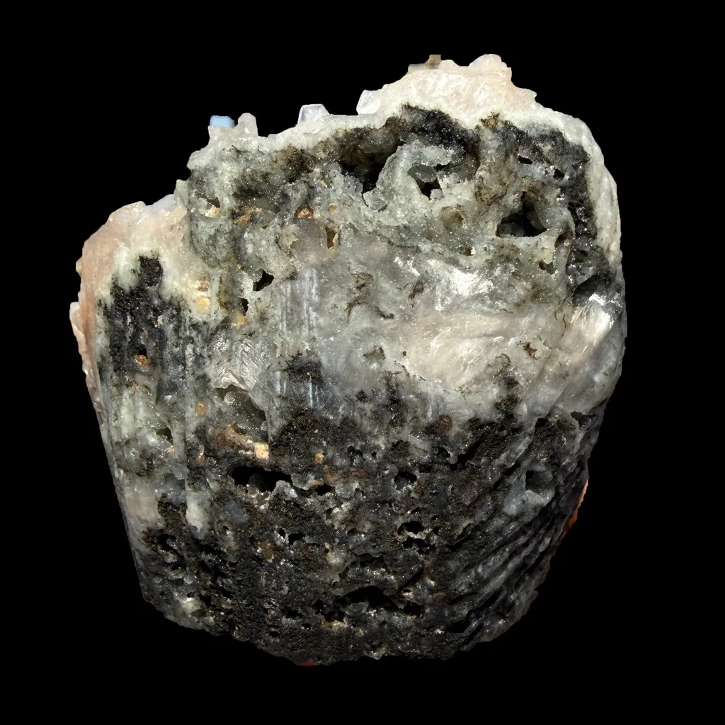 Sharp Terminated Green Apophyllite with Peach Stilbite on Chalcedony Matrix – Rare Zeolite Mineral from Jalgaon,India - image 7