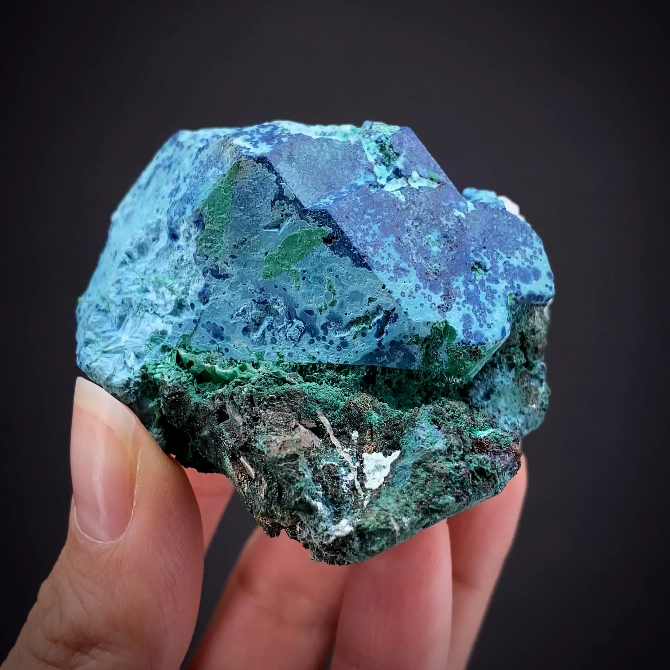 Shattuckite and Chrysocolla Pseudomorph - image 1