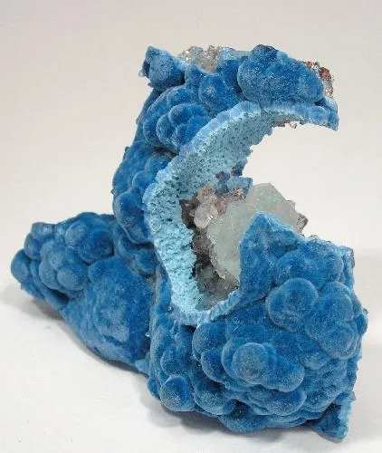Shattuckite, Calcite - image 2