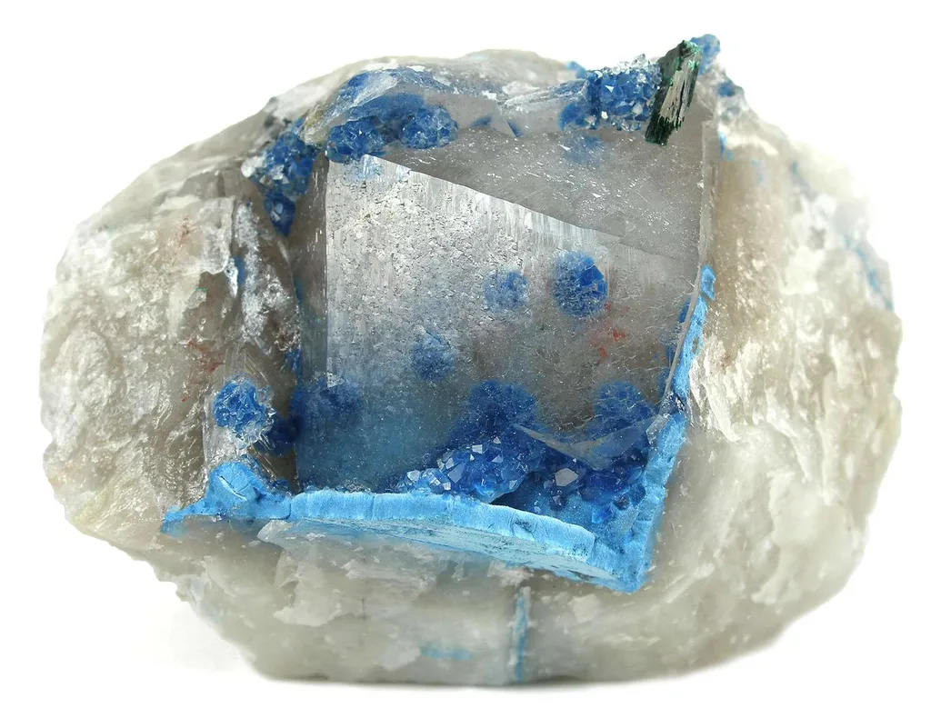 Shattuckite Included in Quartz image