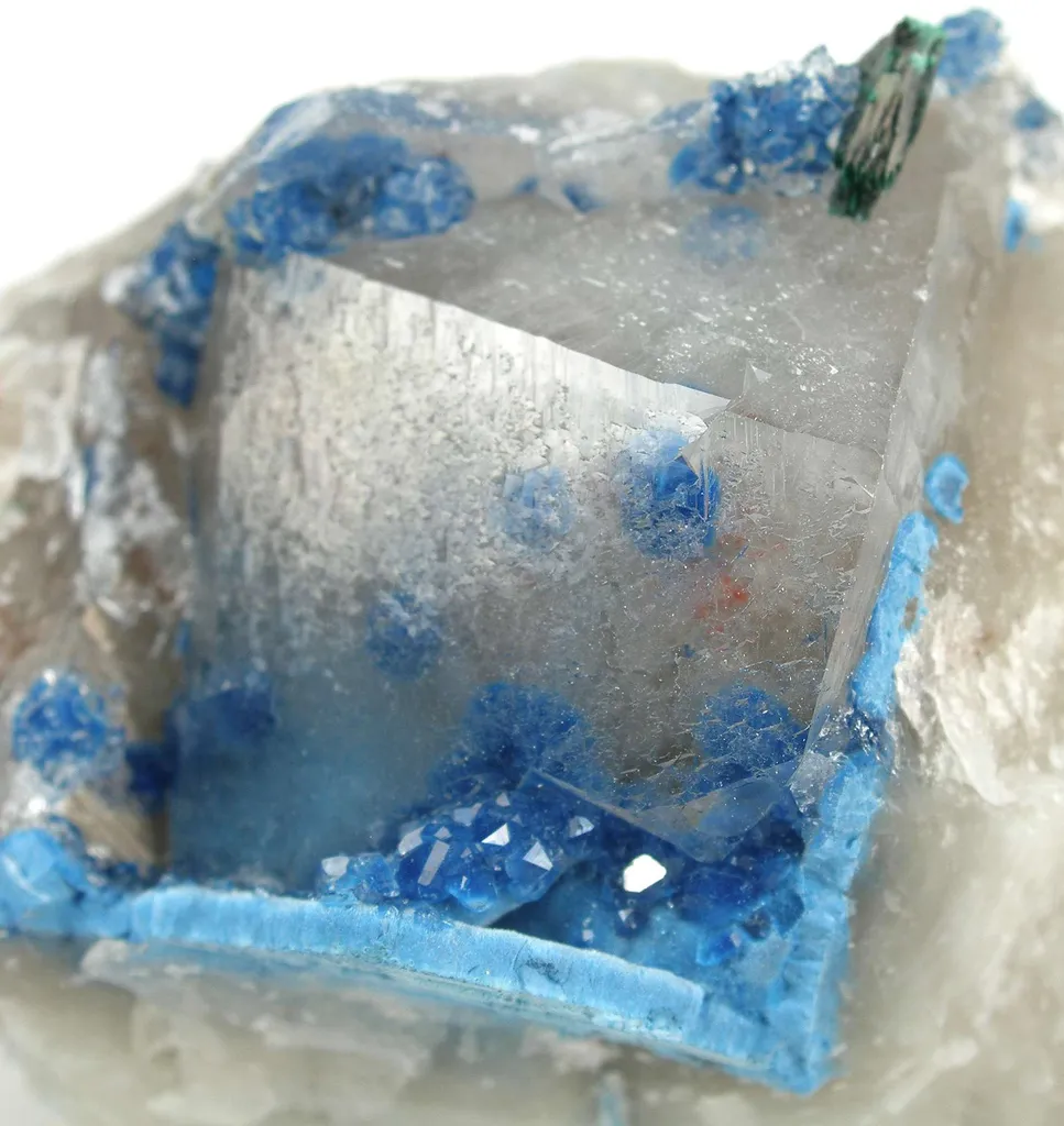 Shattuckite Included in Quartz - image 3