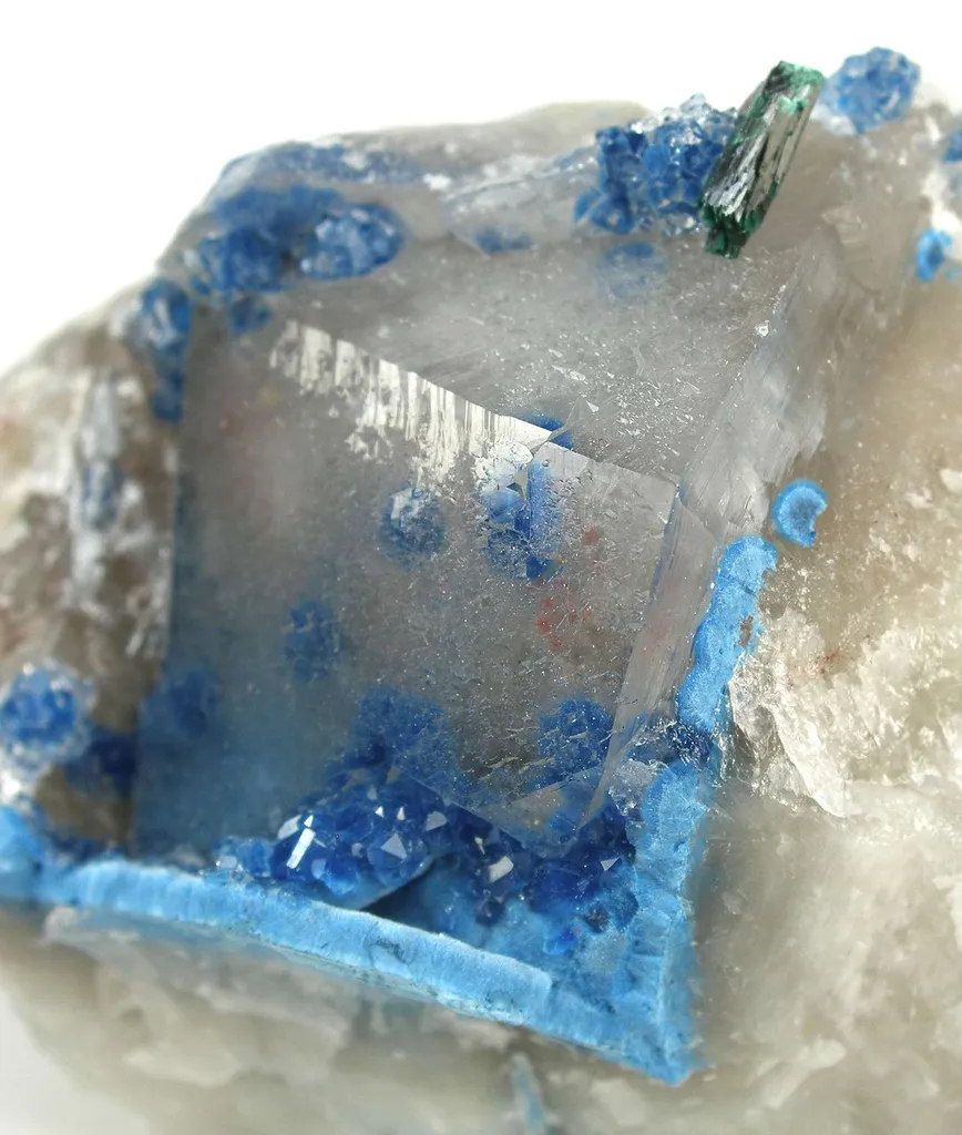 Shattuckite Included in Quartz - image 4