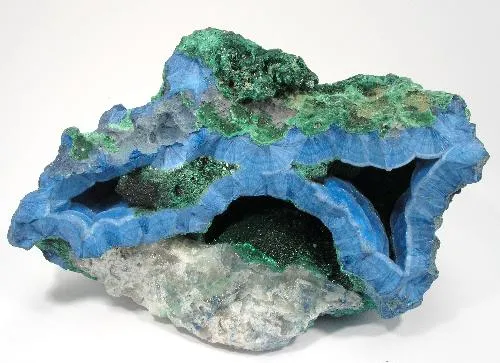Shattuckite, Malachite image
