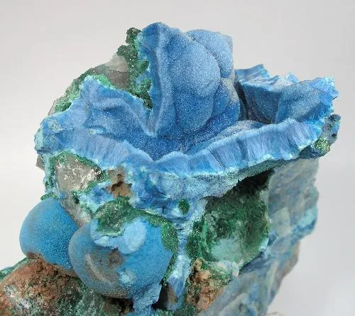 Shattuckite, Malachite, Quartz - image 2
